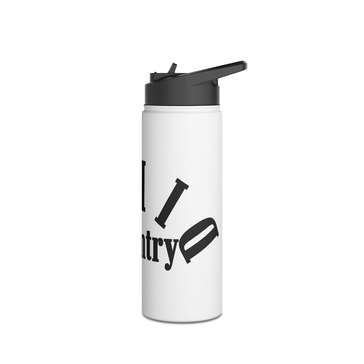 Stainless Steel Water Bottle - Country Themed Adventure Reusable Flask, Fits Outdoor Activities, Gifts for Travelers & Nature Lovers