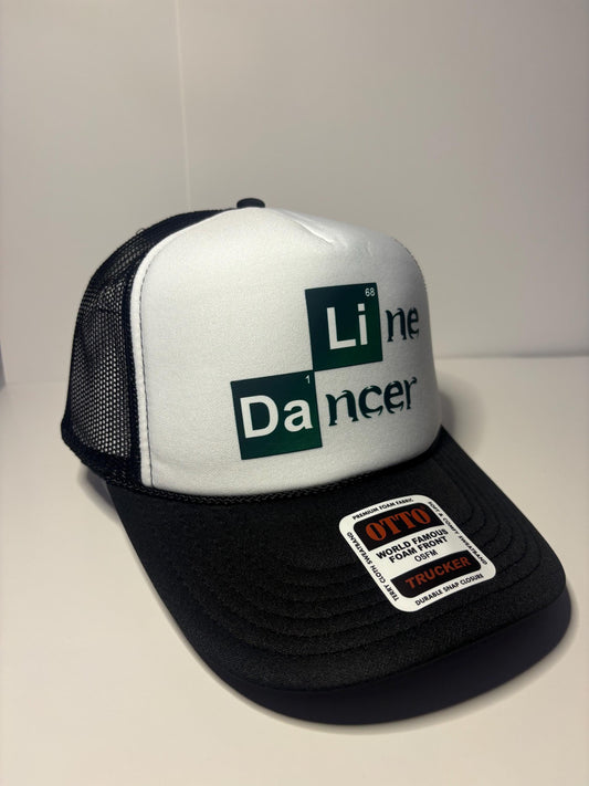 Line Dancer Custom Trucker Hat with parody design, Adjustable Snapback Closure, and Ideal for Any Occasion