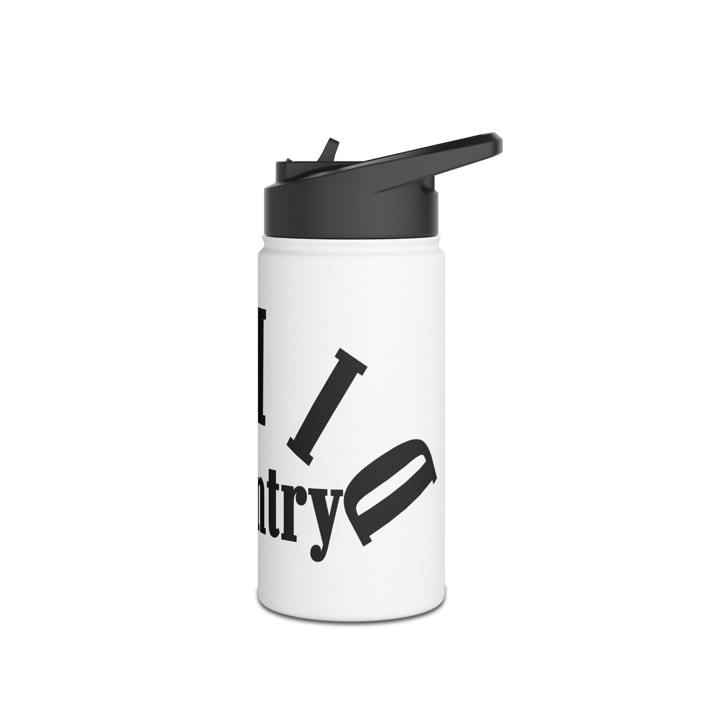 Stainless Steel Water Bottle - Country Themed Adventure Reusable Flask, Fits Outdoor Activities, Gifts for Travelers & Nature Lovers