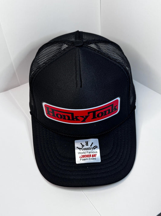 Honky Tonk Custom Trucker Hat with parody design, Adjustable Snapback Closure, and Ideal for Any Occasion