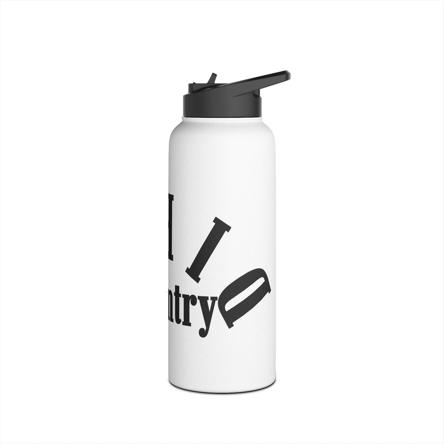Stainless Steel Water Bottle - Country Themed Adventure Reusable Flask, Fits Outdoor Activities, Gifts for Travelers & Nature Lovers