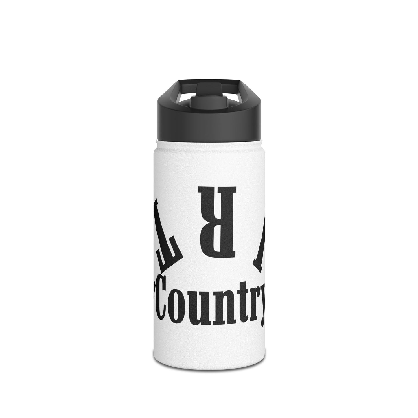 Stainless Steel Water Bottle - Country Themed Adventure Reusable Flask, Fits Outdoor Activities, Gifts for Travelers & Nature Lovers