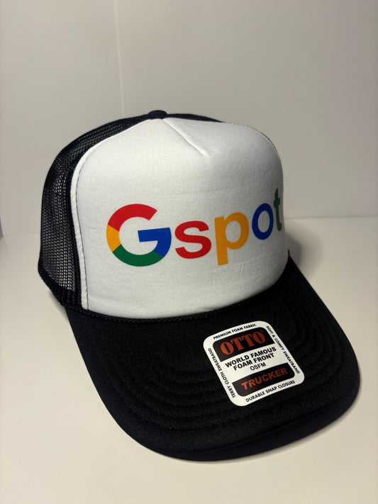 G Spot Custom Trucker Hat with parody design, Adjustable Snapback Closure, and Ideal for Any Occasion