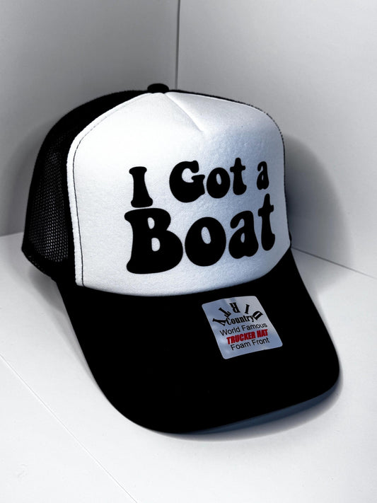 I got a boat Custom Trucker Hat with parody design, Adjustable Snapback Closure, and Ideal for Any Occasion
