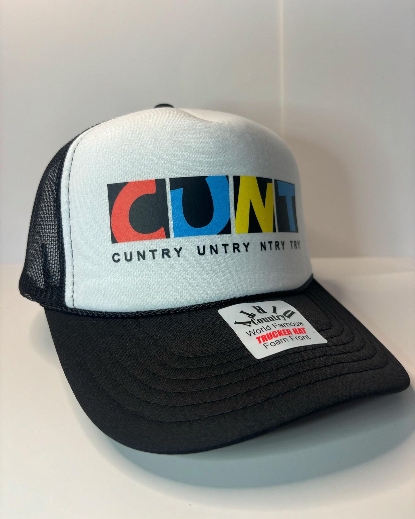 C.U.N.T.  Custom Trucker Hat with parody design, Adjustable Snapback Closure, and Ideal for Any Occasion