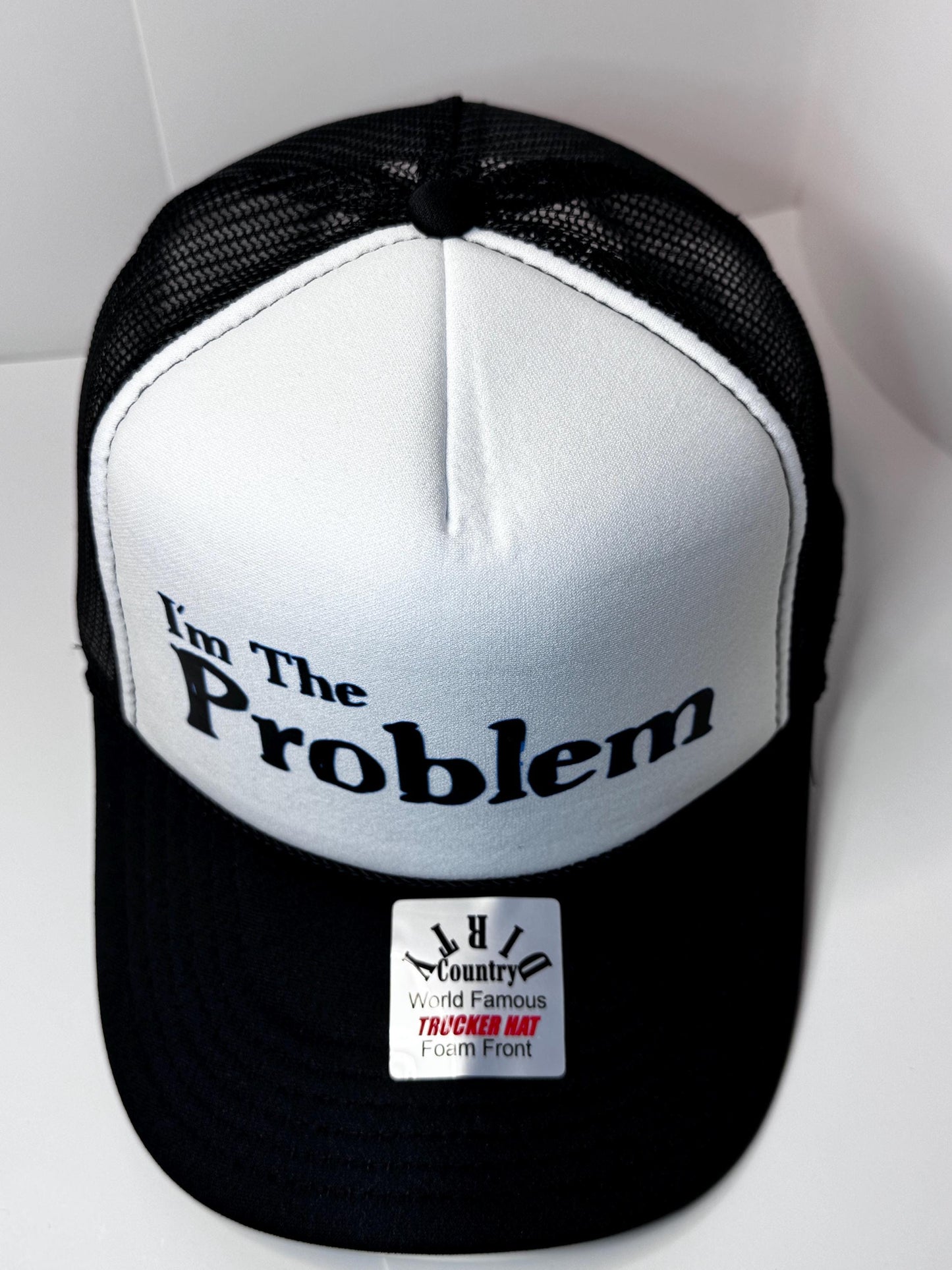 I’m the problem Custom Trucker Hat with parody design, Adjustable Snapback Closure, and Ideal for Any Occasion