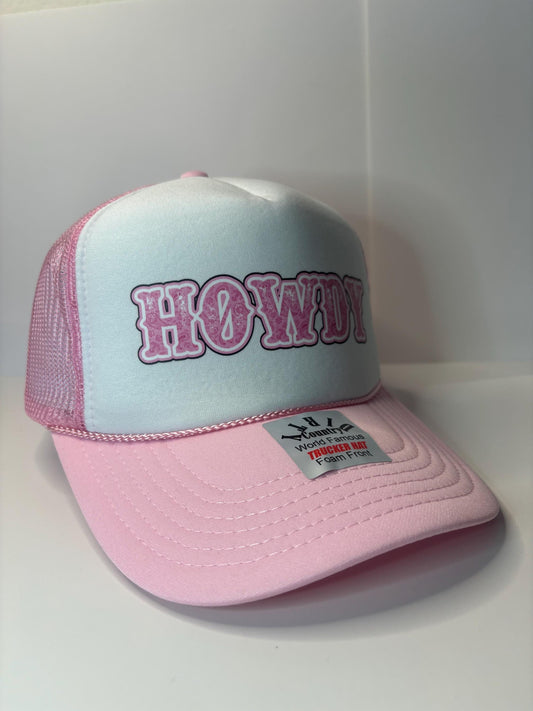 Howdy Custom Trucker Hat with parody design, Adjustable Snapback Closure, and Ideal for Any Occasion